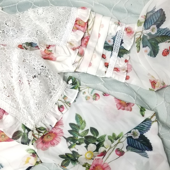 🍒NWT🍒 TED BAKER MARYAM SHIMMERY ORACLE DRESS - Picture 7 of 8